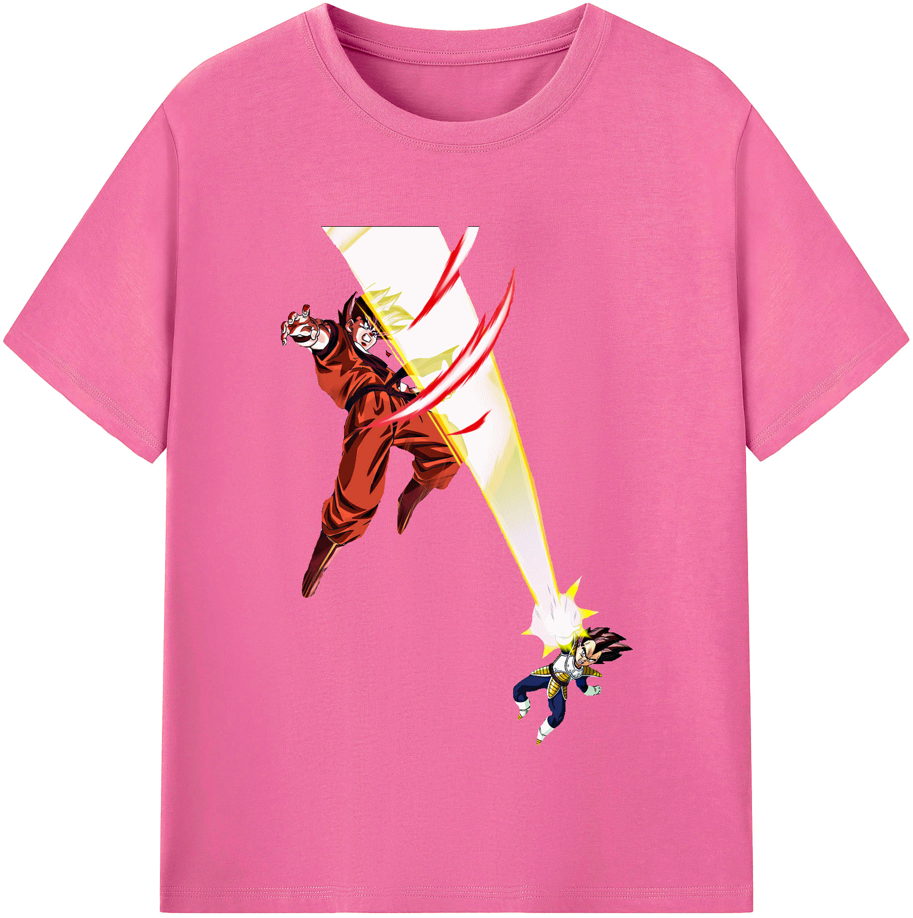 （画像用） ドラゴンボール ベジータ四世（Bejīta Yonsei）DRAGON BALL Vegeta IV レディースカジュアルプリントTシャツ（綿100％）